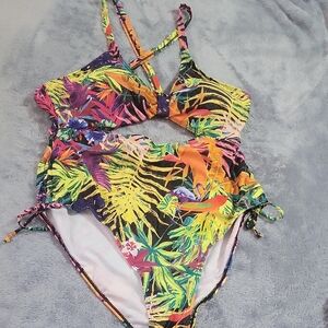 Tropical Print Swimsuit
